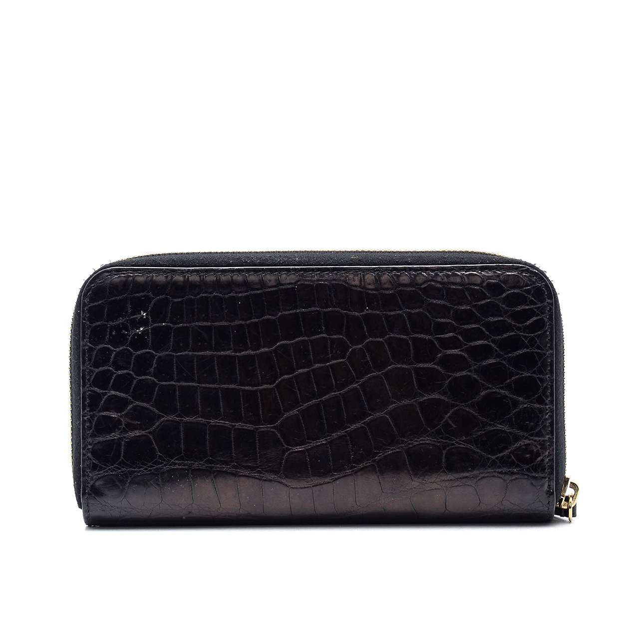 Fendi - Black Crocodile Leather Wallet